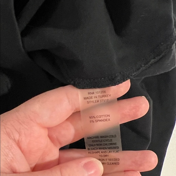 Soft Surrounding Black Women's 3/4 Sleeve  Dress PS - Picture 10 of 10